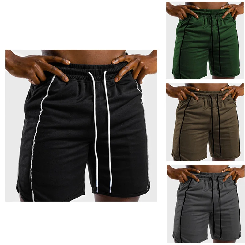 best casual shorts for men 2021 Mens Gym Fitness Shorts Bodybuilding Jogging Workout Male Shorts Pants Sport Run Breathable Quick Drying Mesh Sweatpants DK mens casual shorts