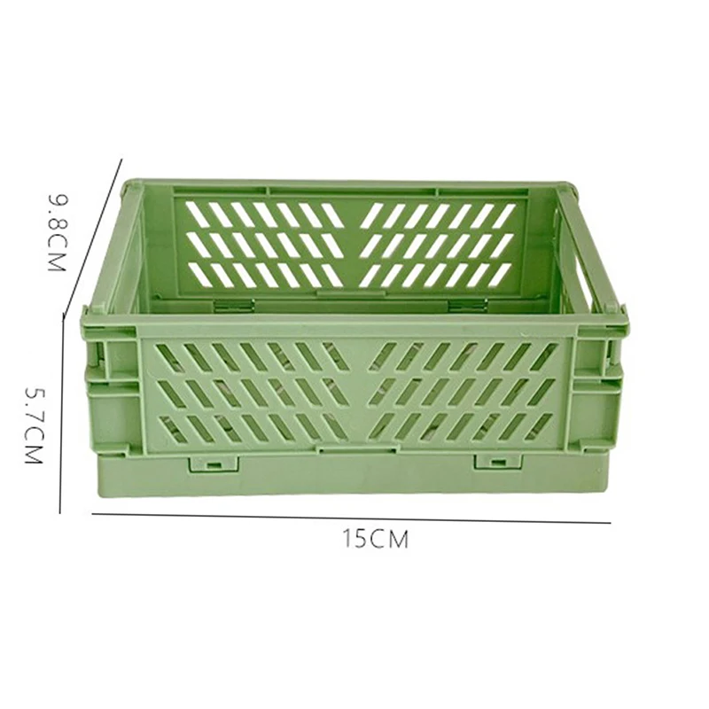 Stationery Organizer Desktop Storage Box Desktop Storage Kit Stationery Storage Box Mini Folding Plastic Desktop Stationery Organizer Storage Box Case Large Capacity Creative School Office Desk Storage Basket