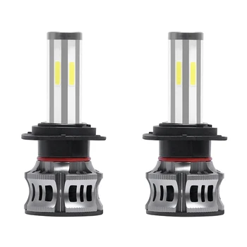 

2PCS 6 Sides LED Headlight Kit H7 High Low Beam DOB LED Bulb Car Lighting 3000K 6000K 8000K Three Colors Car Fog Light