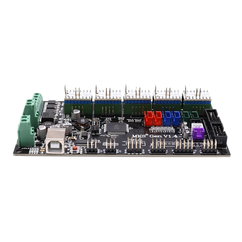 Материнская плата 3d принтера MKS GEN V1.4 плата управления совместима с Ramps1.4+ TMC2209 V1.2x5 Драйвер+ TFT дисплей