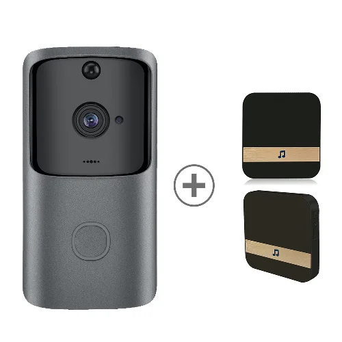 Option 3 HISMAHO wifi дверной звонок камера Умный дом видеодомофон IP дверной звонок беспроводной удаленный дверной звонок камера батарея 720P HD ночное видение - Цвет: Option 3