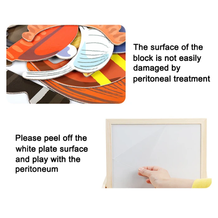 Children Intellectual Wood Magnetic Puzzle Set Early Education Puzzle Children Drawing Board Toys High Quality