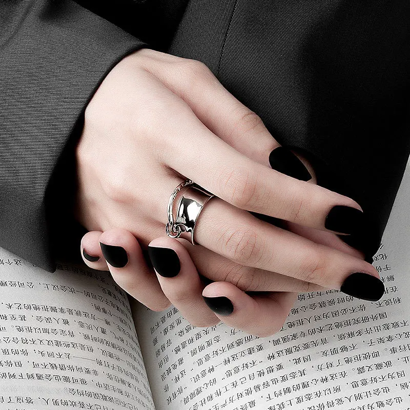 Silver Color Ring Man Women Double Round Lines Vintage Wedding Trendy Jewelry Open Adjustable Ring silver rings silver ring wedding rings Trendy Gifts