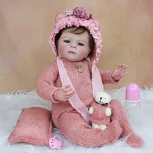 

50 CM 3D Skin Tone Visible Veins Soft Silicone Reborn Baby Elf-Fred Doll Toy For Girl Cloth Body Bebe Child Boneca Lifelike