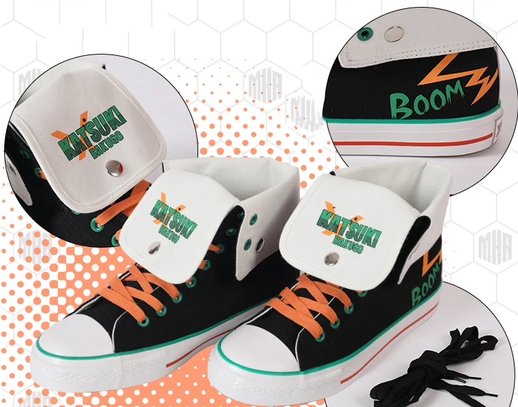 Обувь для косплея аниме «Мой герой»; ботинки для косплея; Izuku Midoriya Katsuki Bakugou Shouto Todoroki; вечерние костюмы для косплея на Хэллоуин