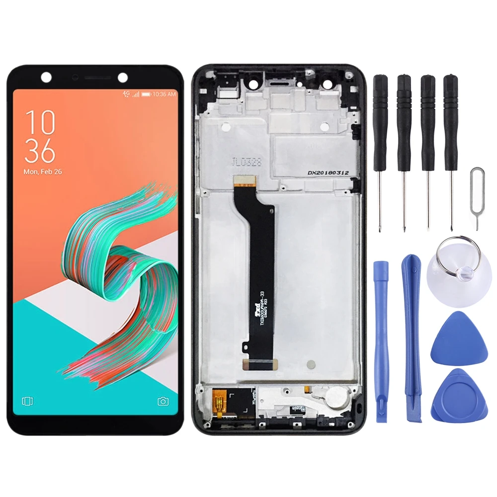 ЖК-экран и дигитайзер iPartsBuy в сборе с рамкой для Asus ZenFone 5 Lite X017DA ZC600KL S630 SDM630 |