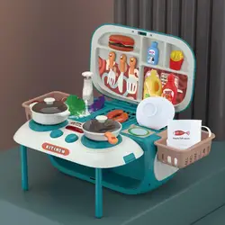 Maison de jeu en plastique universel, longue durée de vie, Pot, assiette, cuisine stéréo, jouet pour enfants, 1 ensemble 