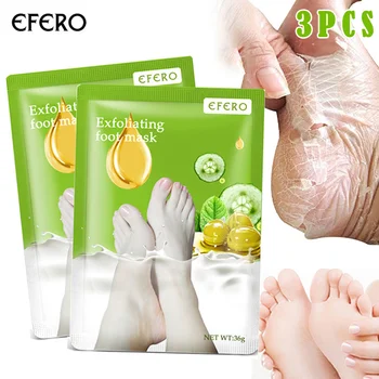 

3Pairs Peeling Foot Mask Exfoliating Scrub Pedicure Spa Foot Peel Heels Moisture Feet Care EY669