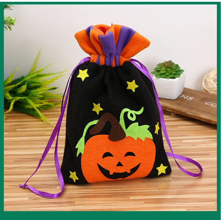 HEFLASHOR материалы для декораций на Хэллоуин матовая ткань конфеты сумка-мешок на шнурке PropsThank вам подарок подарочные пакеты для вечеринки