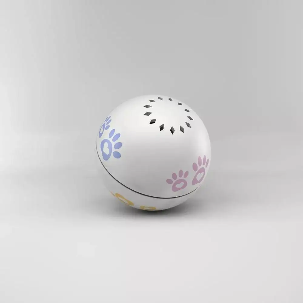 Белый Xiaomi Petoneer Pet Smart Companion Ball shake переключатель Встроенный Catnip коробка неправильная прокрутка кошка артефакт Умная игрушка для домашних животных - Цвет: Белый