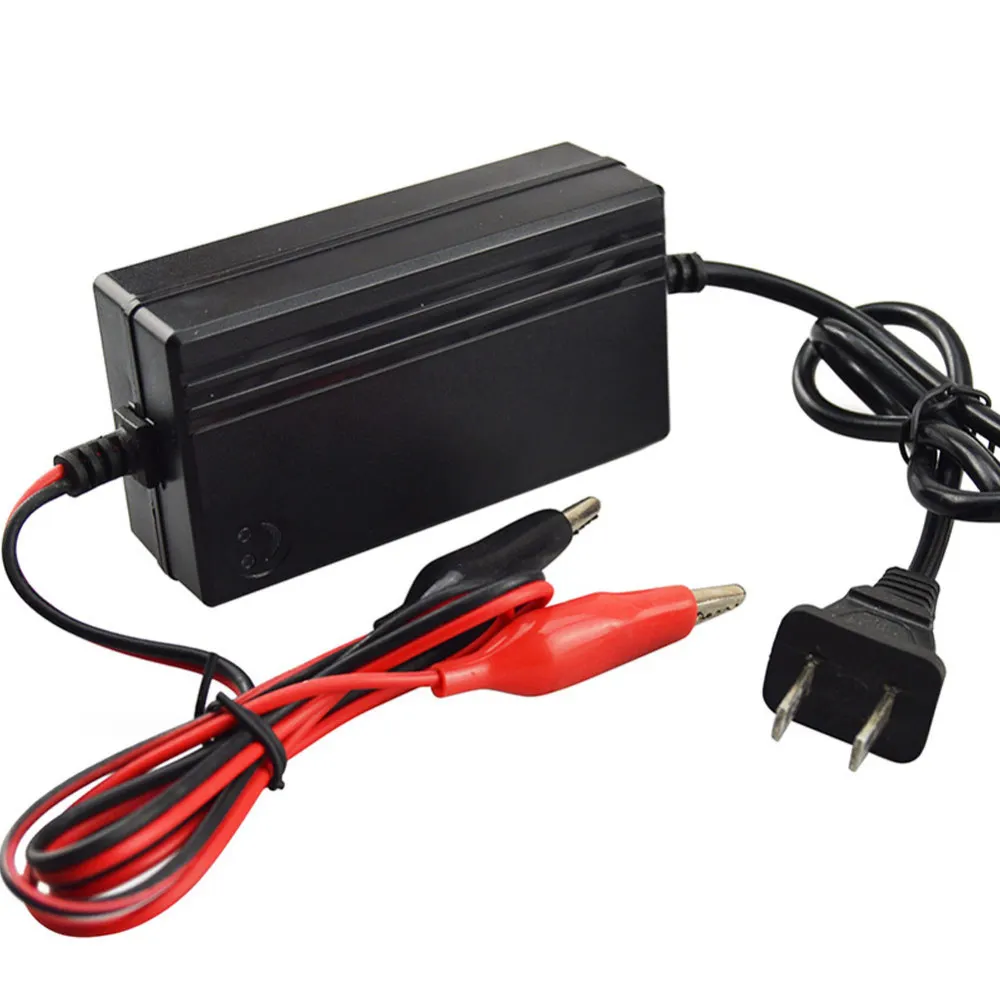 

12V Trickle Charger Battery Maintainer Motorcycle Car Boat ATV Tender US Plug Balancing Scooter Hover Board Power Battery Charge