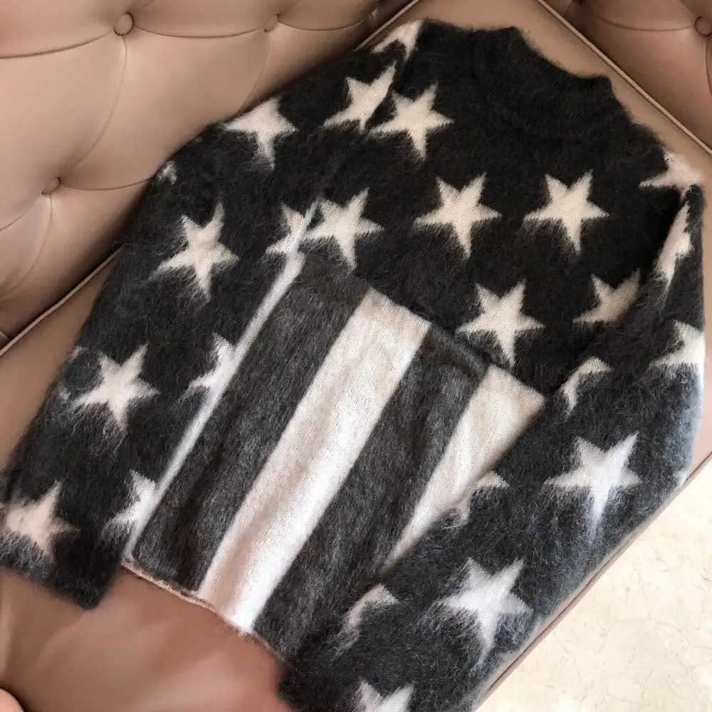 

High Quality 2019 new women wool blend sweater long sleeve ladies casual women top