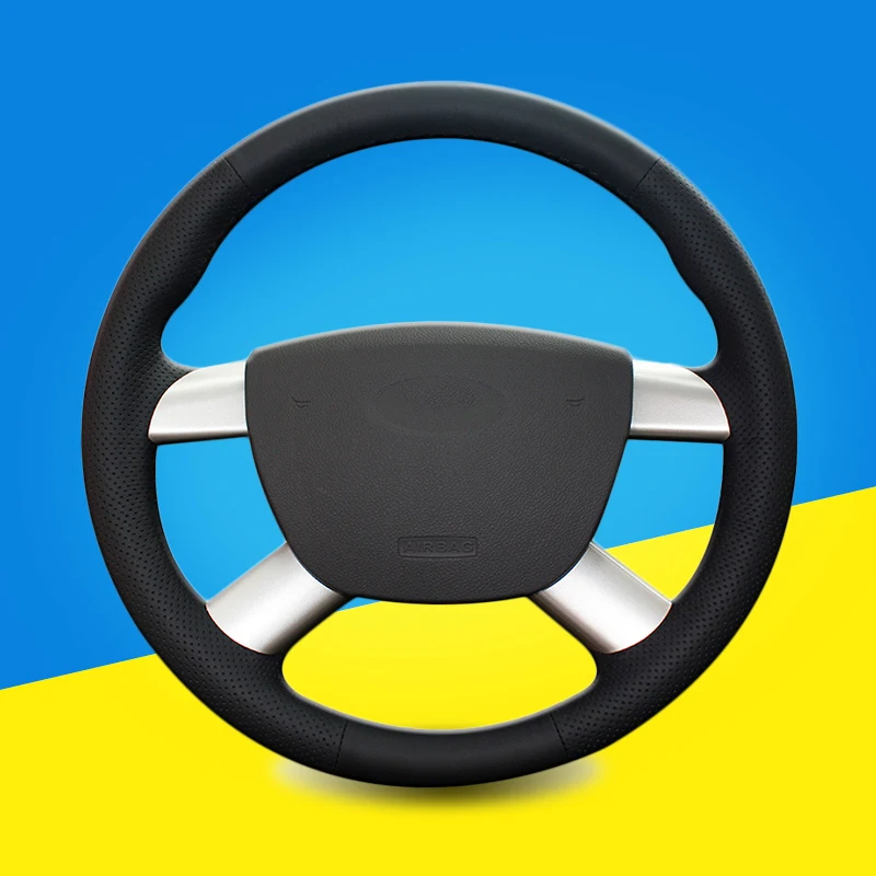 Оплетка на рулевое колесо для Ford Focus 2 2005 2011 Kuga 2008 C MAX 2007 2010|Чехлы руль| |