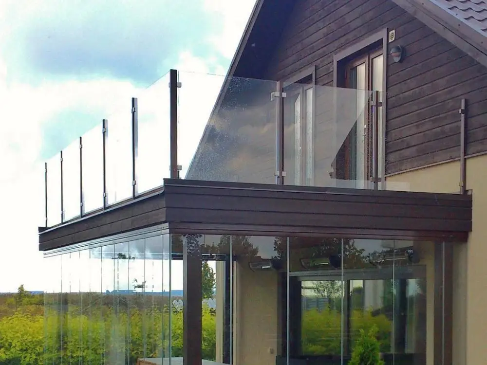 

freeshipping height 1250mm square pole with square clamps stair armrest 304 stainless steel guardrail railing brushed