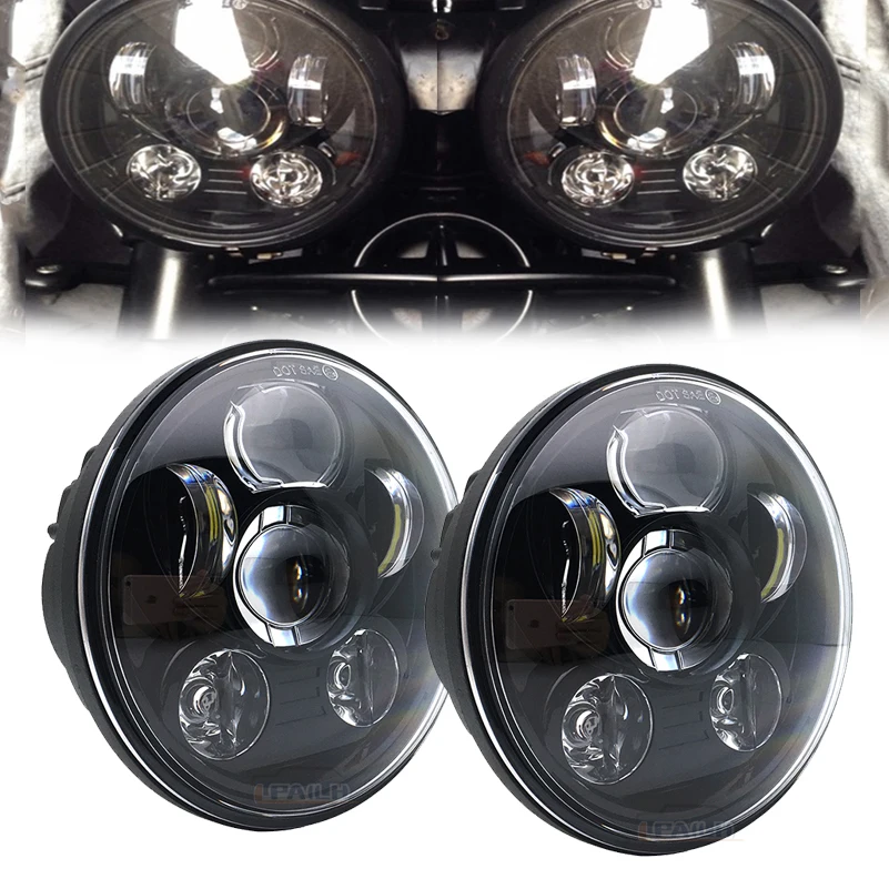 DOT Approved 5.75 Inch LED Headlights for Triumph Rocket iii 3 &amp Speed Triple Street 5 3/4&quot Headlamp For Iron 883 Dyna. |