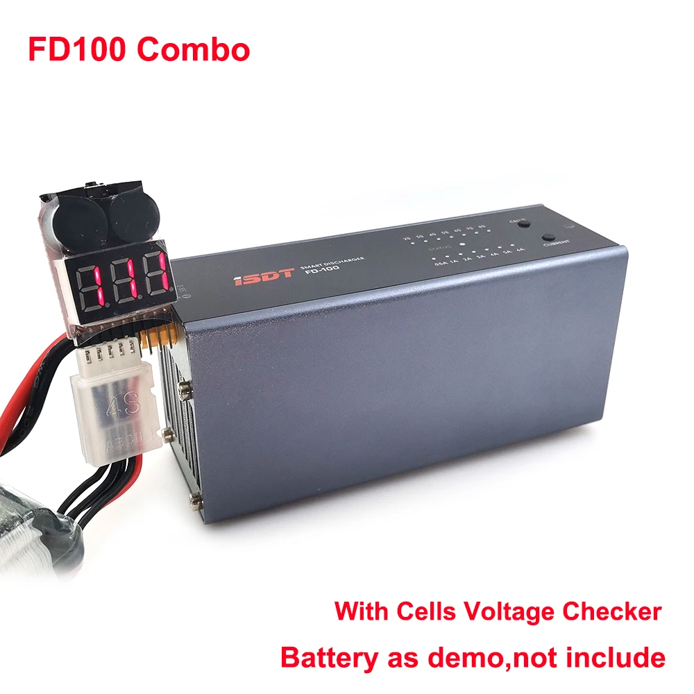 Проверка ячеек батареи с ISDT FD100 MAX 80W6A умное управление разрядное устройство Discharing