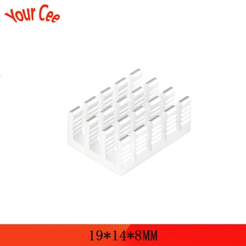 

10Pcs Heatsink 19*14*8mm Radiator Cooler Radiator Aluminum 19x14x8mm Cooling Accessories DIY Heat Sink CPU GPU IC Memory Chip