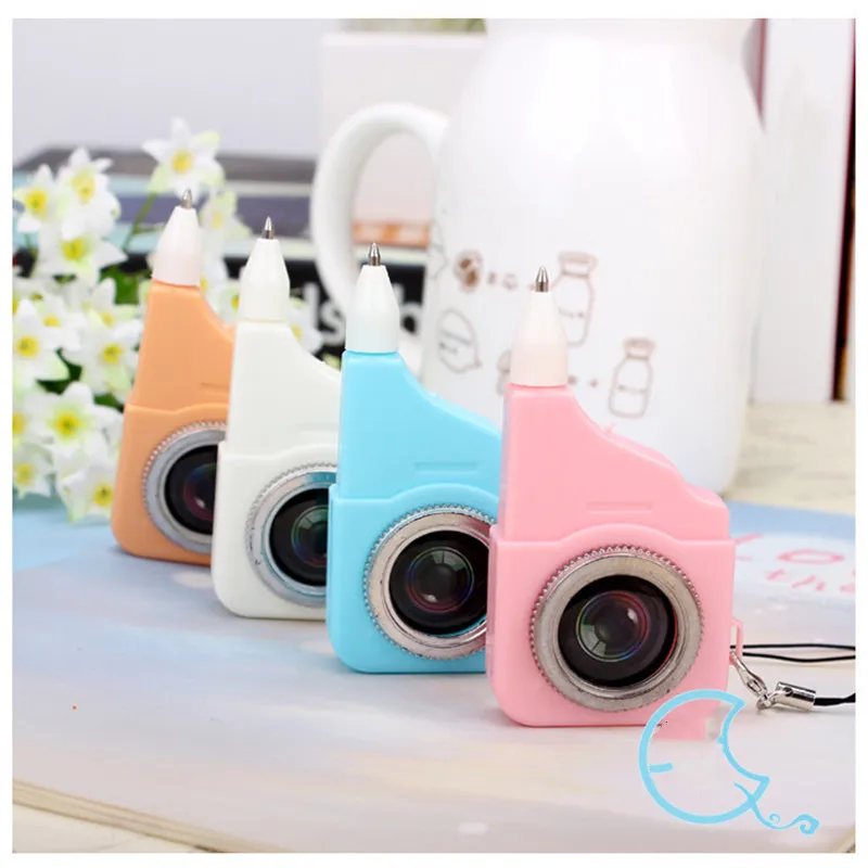 

1PC New Creative Camera Shape Ballpoint Pen Cute Plastic Ball Pens for Kids Students Novelty Gift School Stationery Supply 0.5mm