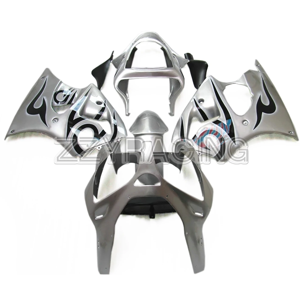 

Complete Fairings Kits for Kawasaki ZX6R 2000 2001 2002 Year ZX-6R 00 01 02 ABS Plastic Motorcycle Bodywork Cover Silver Grey