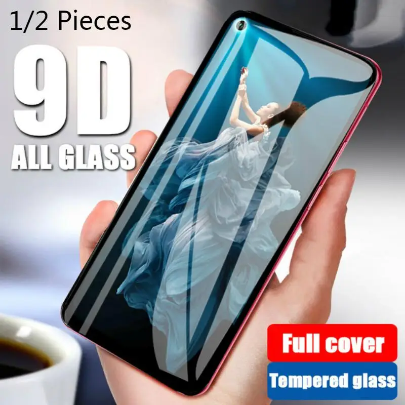 

2 Pack 9D Full Glue Tempered Glass For Huawei Nova5T 5i Screen Protector for Huawei Honor 20 10i 9X 8X 8A 8C 8S 20i Cover Film