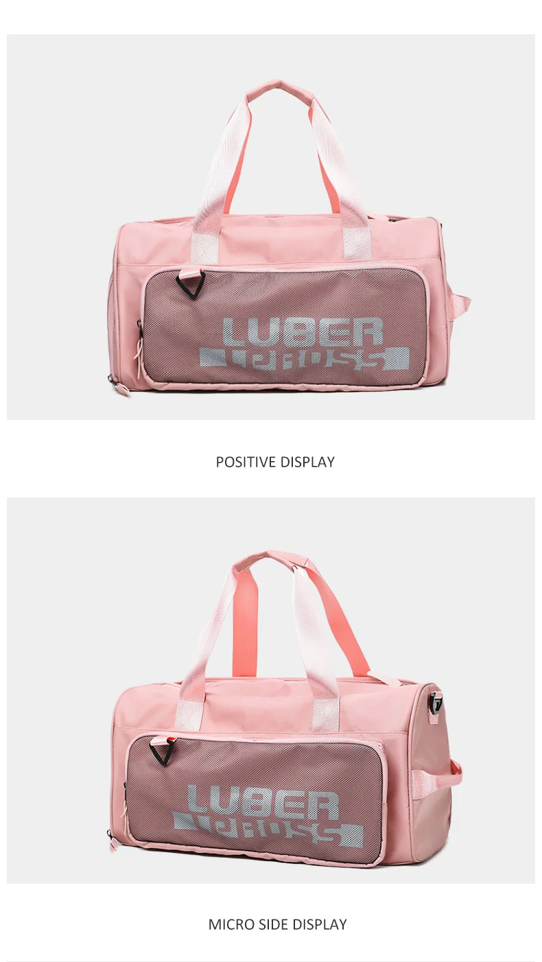 Fashion Gym Training Fitness Bag Women High Capacity Waterproof Travel Dry Wet Yoga Mat Bags Luggage Shoes Storage Shoulder Pack