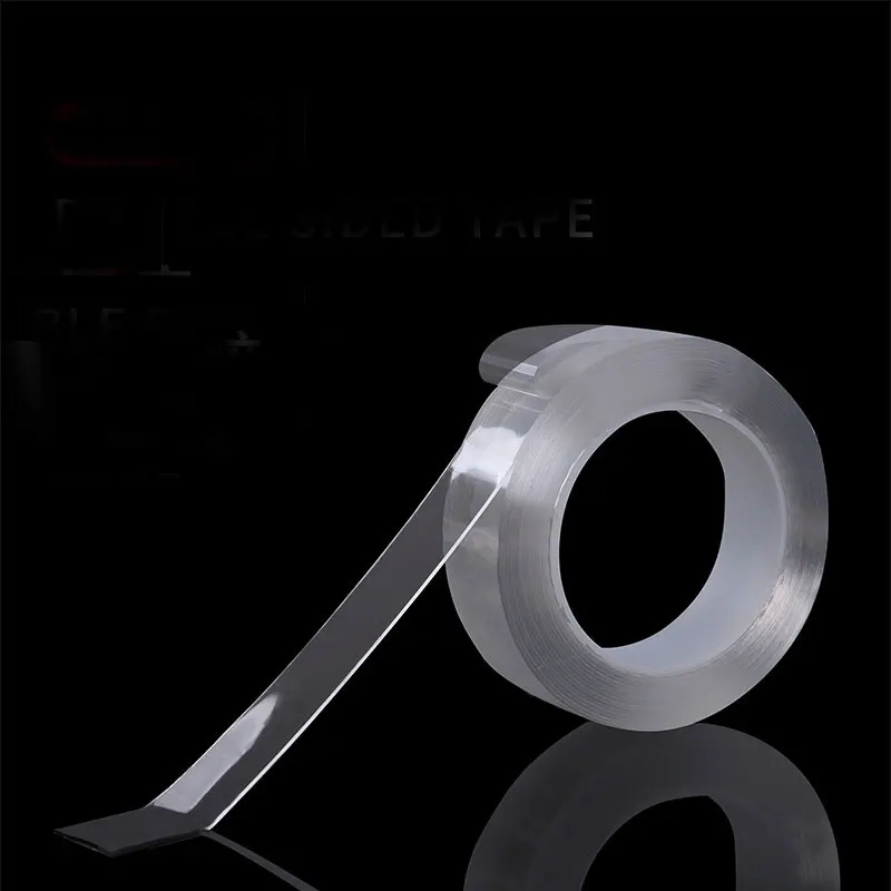 

Seemless Nanometer Magic Adhesive Tape Anti-slip Patch Stickers Strong Sticky Nailless Hole Punched Double-Sided Adhesive Viscos