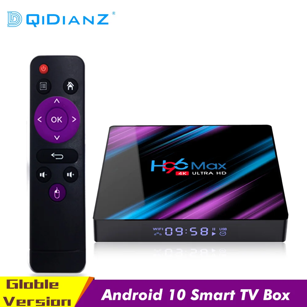 H96 Max RK3318 Смарт ТВ коробка Android 9 0 4K 1080P Youtube медиа-проигрыватель 2G 4G Оперативная