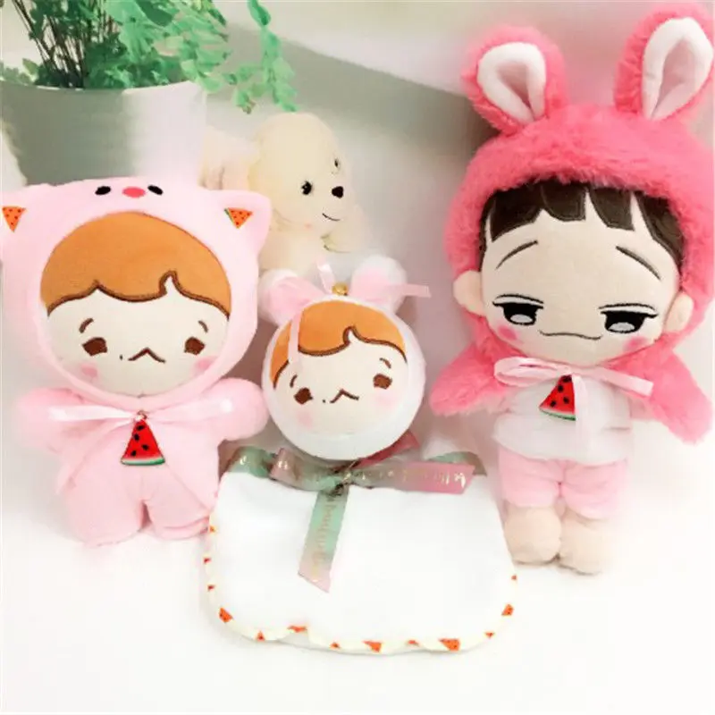 Корея Kawaii Плюшевые куклы мощная плюшевая игрушка мягкая кукла ручной работы PP Хлопок Плюшевые куклы с одеждой мультфильм коллекция поклонников подарок