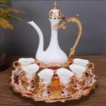 Творческий chinaware декоративный винный набор виски графин напиток диспенсер для alcoh. Винный подарок для украшения дома JJ116