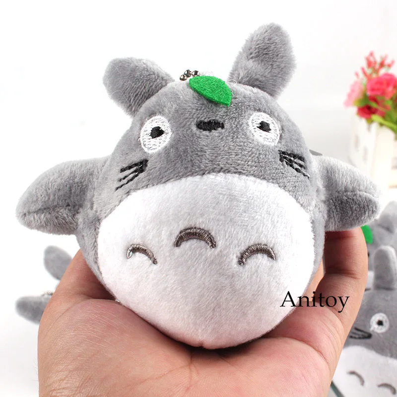Аниме Tonari No Totoro Kawaii плюшевый брелок Ghibli игрушки куклы плюшевые подвески 10 см подарок 10 шт./лот
