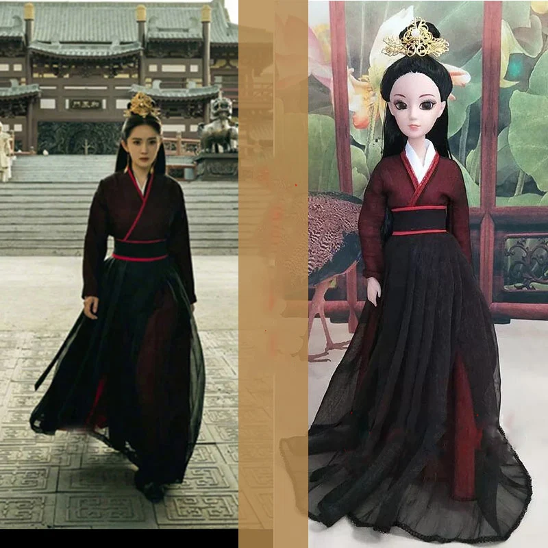

1/6 Figure Doll OB27 30cm Barbi Blyth 1/4 1/3 BJD Clothes Ancient Costume Hanfu Dress Outfit For BJD/SD Girl or Boy Doll B0269