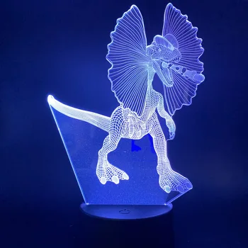 

App Control 3d Lamp Animal Angry Dinosaur with Big Ear Led Night Light for Children Birthday Gift Bedside Study Room Decoration