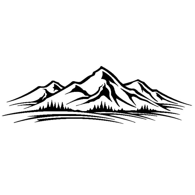 

Interesting Car Sticker Accessories In Mountain Full of Bumps and Hollowsweeds Vinyl Car Window Decal PVC 18cm X 5cm