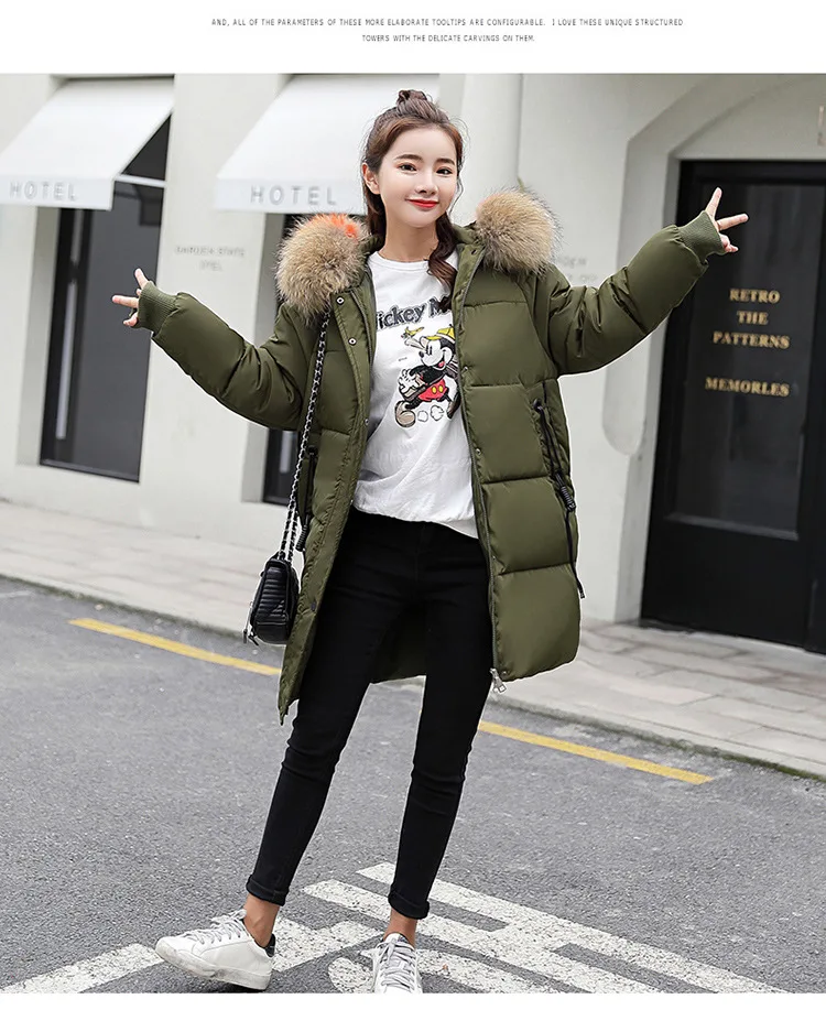 Зимнее пуховое пальто с капюшоном для беременных, повседневные Длинные пуховики для беременных, утепленная хлопковая парка размера плюс, верхняя одежда, корейское пальто