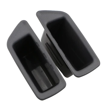 

For Ford Ecosport 2018 2019 Front Door Storage Box Black Accessories 2pcs