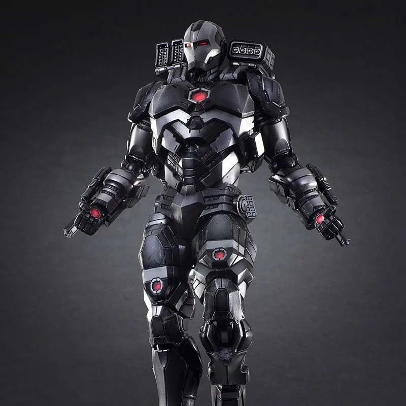26cm 1/6 Scale Black 2nd Generation War Machine Avengers 3 Alloy Iron Man Action Figures PA Doll toys model collectibles Show