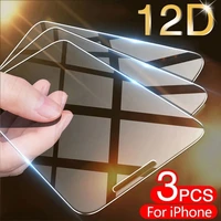 Full Cover Protective Glass For IPhone 12 11 Pro MAX X XR XS Mimi Screen Protector For iPhone 7 8 SE Plus 11Pro Tempered Glass