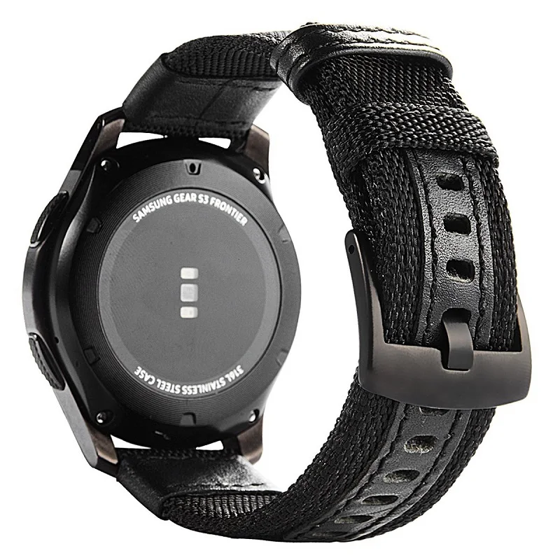 Ремешок нейлоновый для Galaxy watch 46 мм 42 спортивный браслет Active 2 40 44 Samsung Gear S3 S2 Classic