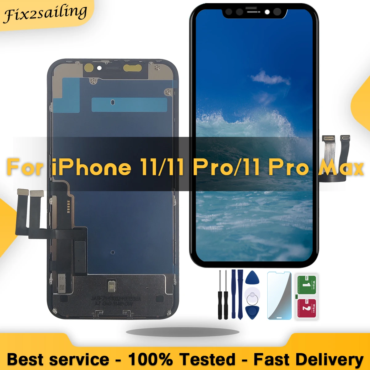 Oem Lcd Screen For Apple Iphone 11 Display Touch Screen Digitizer Assembly  Repair Parts 100% Tested 3d Touch For Iphone11 - Mobile Phone Lcd Screens -  AliExpress