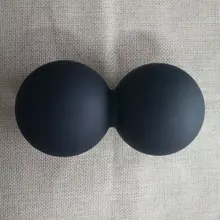 Портативный размер мягкий силиконовый Йога двойной Массажный мяч, фитнес расслаблять мышцы терапия товары для здоровья уход арахисовый мяч для упражнений