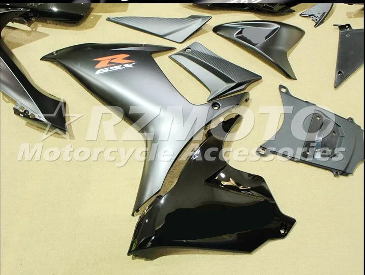 ACE наборы ABS впрыски обтекатели комплект подходит для SUZUKI GSX-R600 GSX-R750 L1 L3 2011 2013 Черный A81
