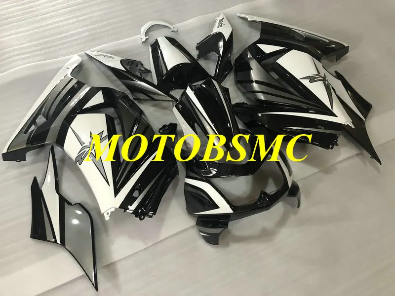 Комплект обтекателей для KAWASAKI Ninja ZX250R 08 09 10 12 EX250 ZX 250R 2008 2010 2012 ABS белый черный