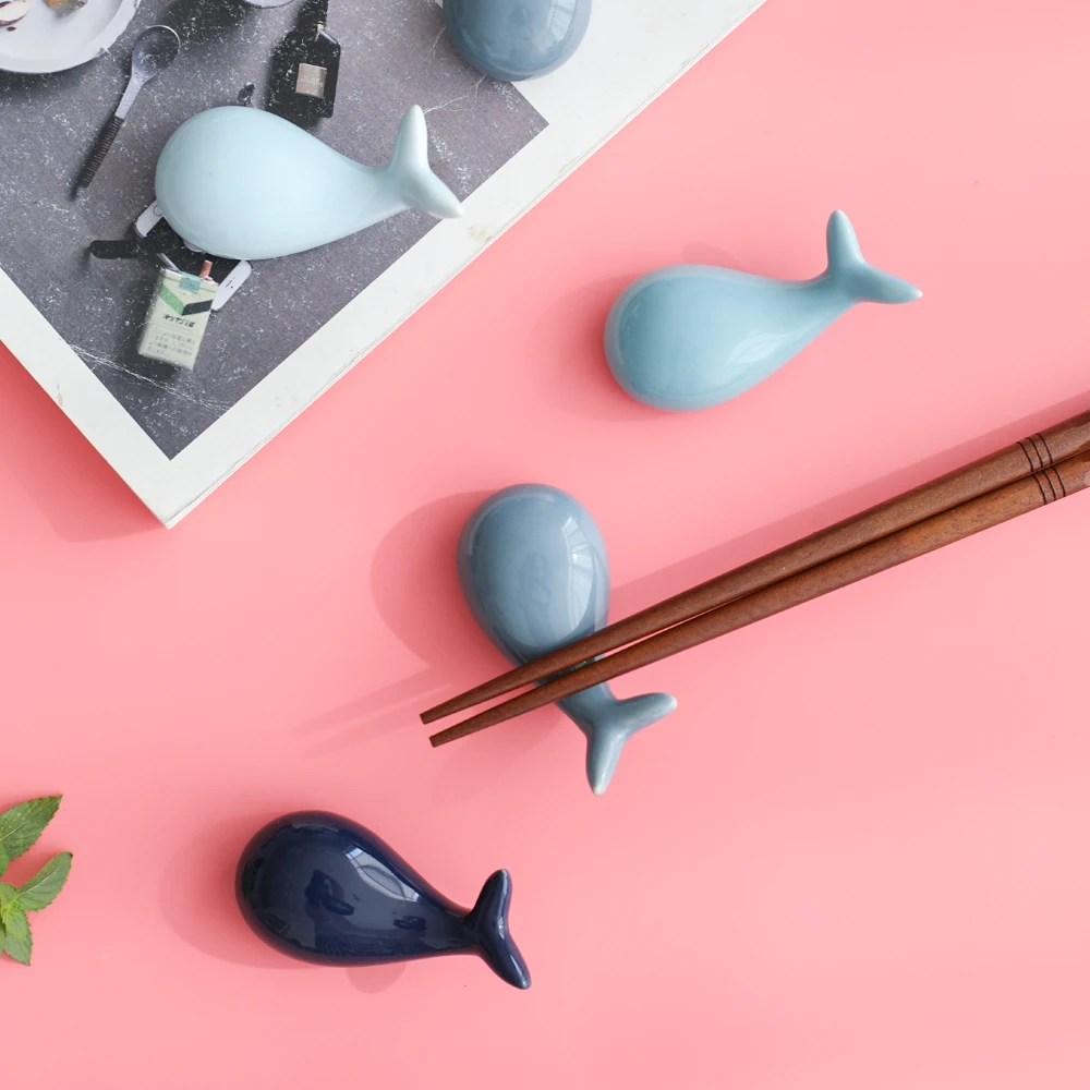 Lucky Whale керамические палочки для еды держатель палочки для еды китайский стиль дома отель керамические s милая кухонная посуда