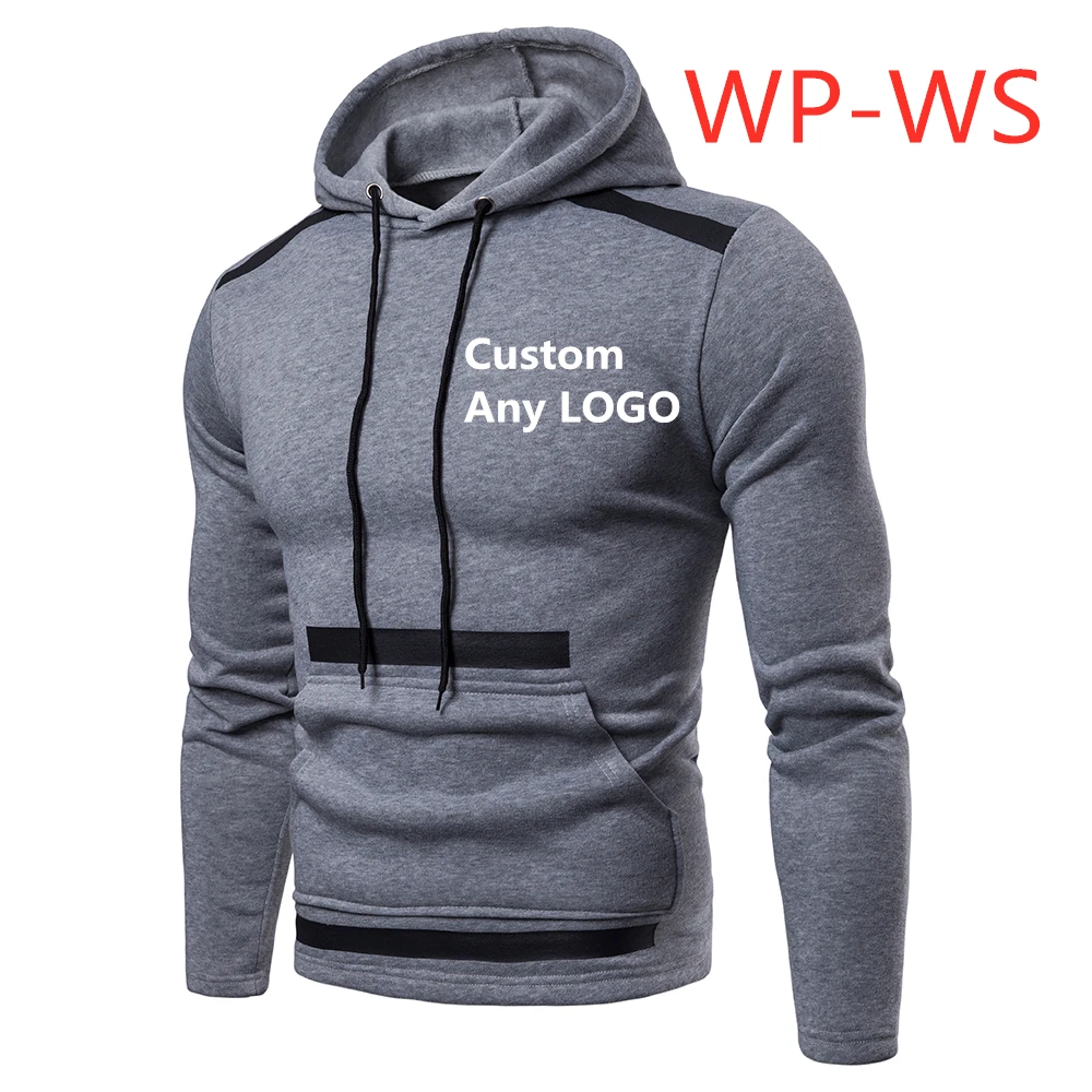 WP-WS, новинка, однотонные толстовки для мужчин, зимние тонкие толстовки, мужские толстовки с принтом аниме, с рисунком Харадзюку, Мужская толстовка, уличная одежда