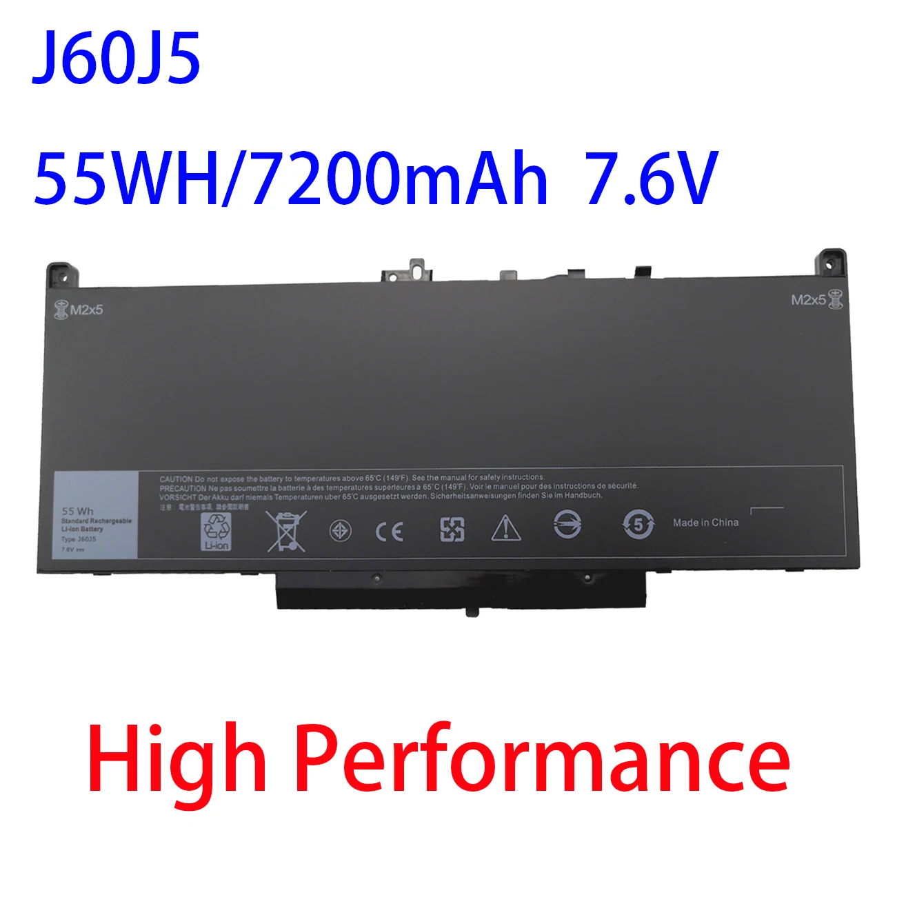 Аккумулятор J60J5 55Wh 7 6 В для ноутбука Dell Latitude E7270 E7470 7270 7470 Series J6OJ5 R1V85 MC34Y 242WD новый |