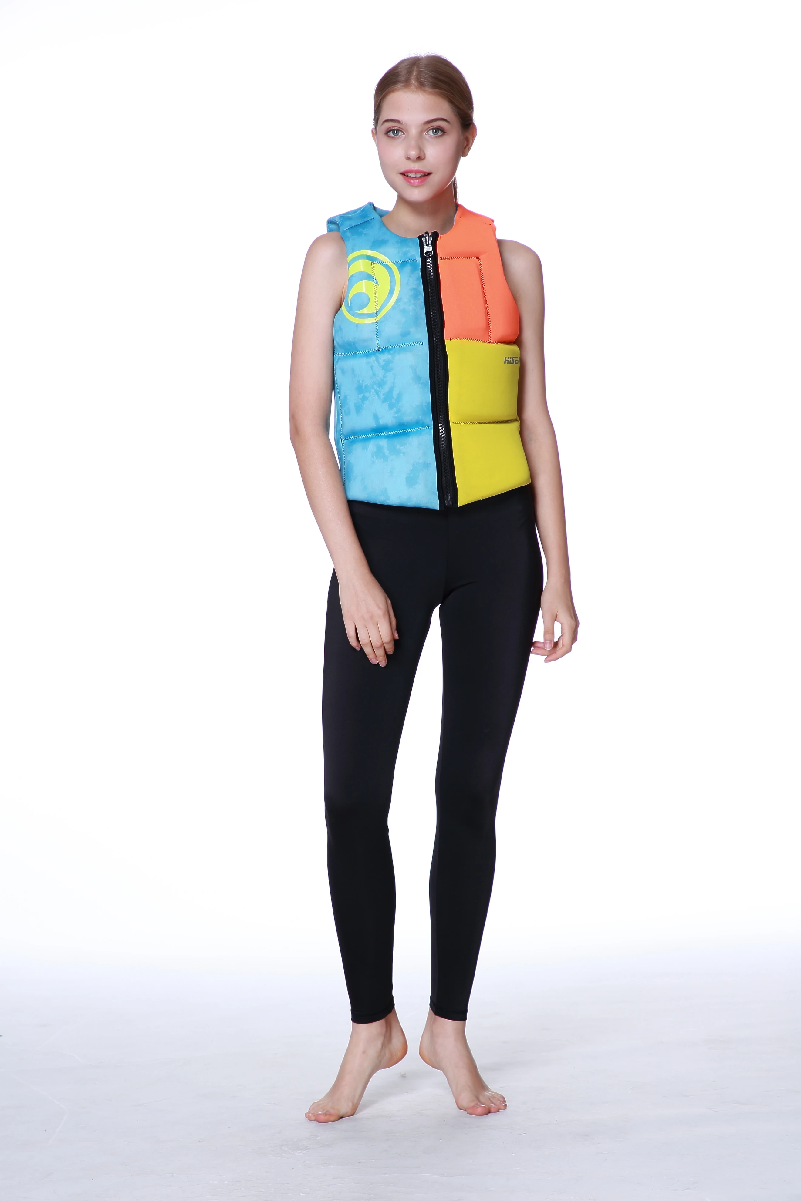 

Hisea Woman Two sides to Wear Life Jacket gilet floating surfing portable high buoyancy Diving Drifting Watersports Life Vest