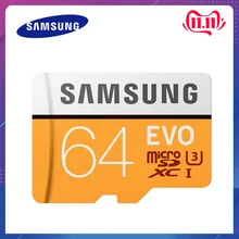 SAMSUNG EVO Micro SD карта 32 Гб 64 Гб 128 Гб класс 10 карта памяти microSDXC UHS-I TF карта 4K HD для смартфонов и планшетов с адаптером