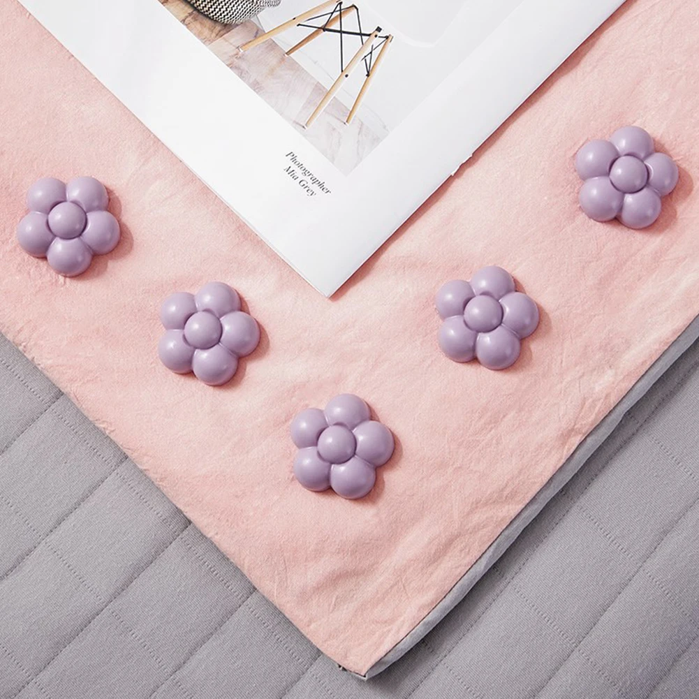 Плед-игрушка одеяла Захваты магнитные аксессуары Полезная Кровать Зажим для листов угловой цветок в форме анти-движение застежки Нескользящие