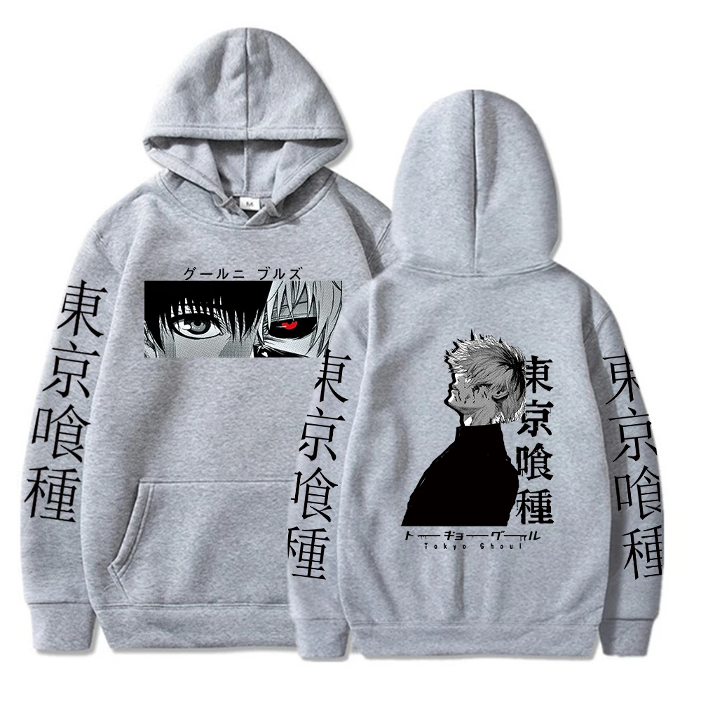 Tokyo Ghoul Anime Hoodie Pullovers Sweatshirts Ken Kaneki Graphic Printed Tops Casual Hip Hop Streetwear