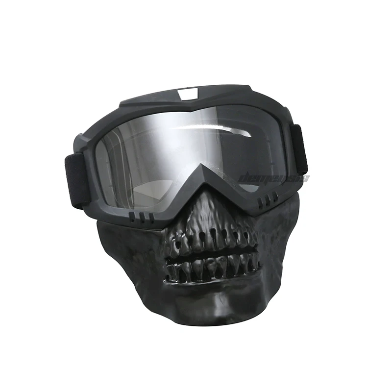 Paintball Tactical Mask with Detachable Goggles-1